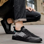 Sutton Two-Tone Knit Sneakers - Lightweight Casual Streetwear Shoes