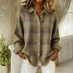 Women's Cozy Longline Button-Front Cardigan
