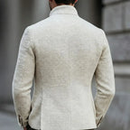 Men's Lightweight Textured Single-Breasted Cardigan