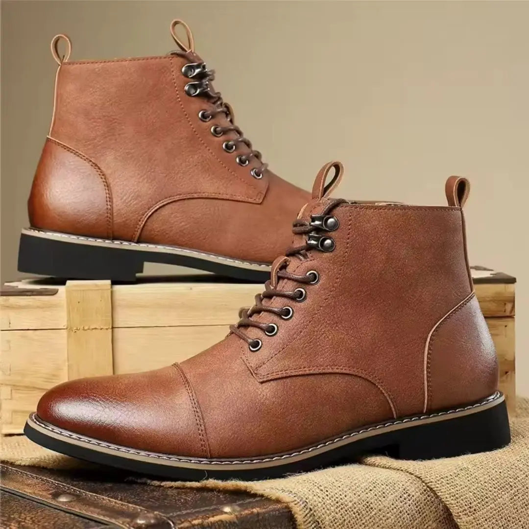 Harwick Men's Vintage Stitch Ankle Boots