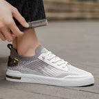 Sutton Two-Tone Knit Sneakers - Lightweight Casual Streetwear Shoes