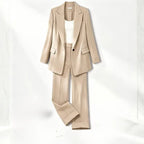 Ava - Women's Chic Two-Piece Blazer & Trouser Set