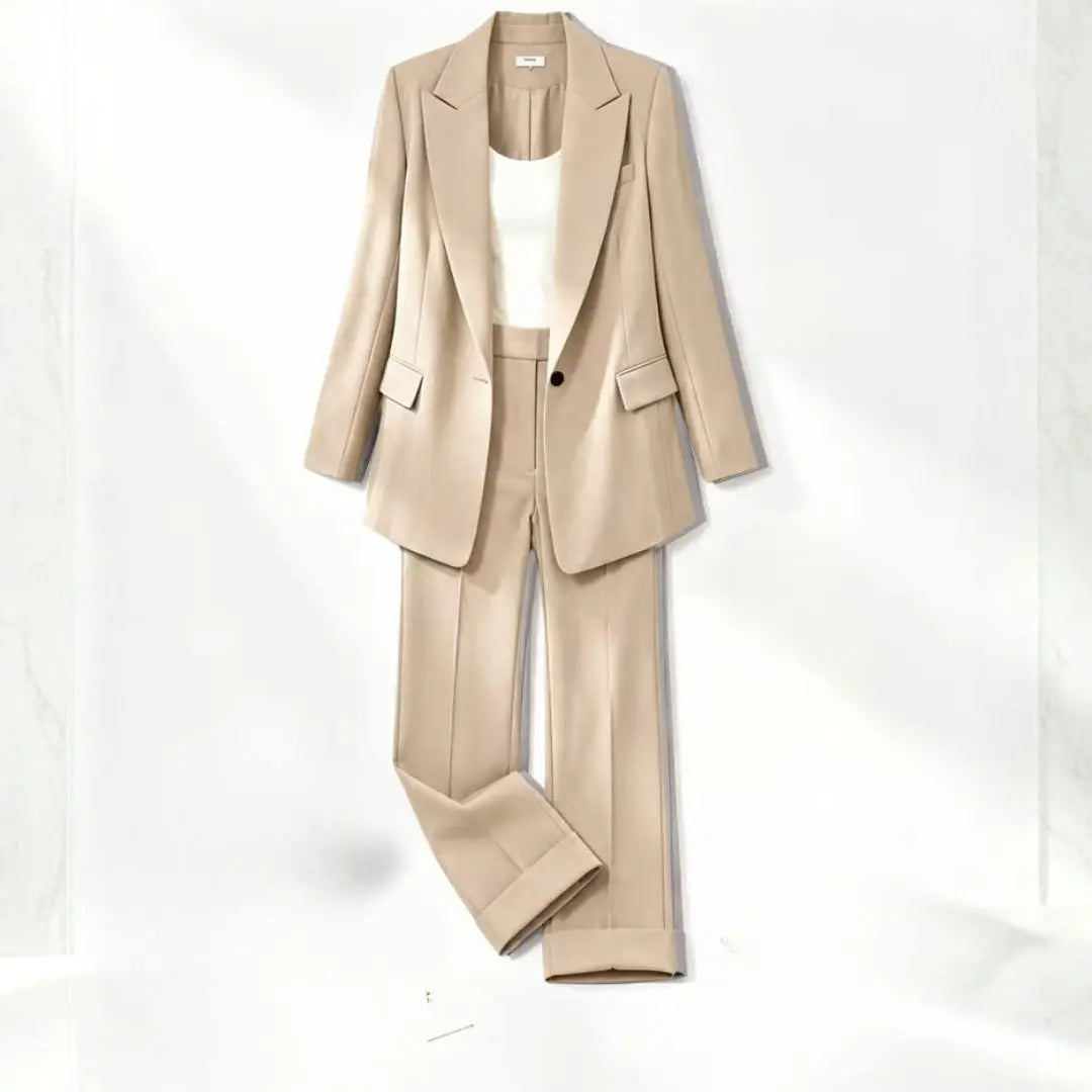 Ava - Women's Chic Two-Piece Blazer & Trouser Set