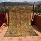 Vintage Beni Mguild Rug 9.61 ft × 6.43 ft