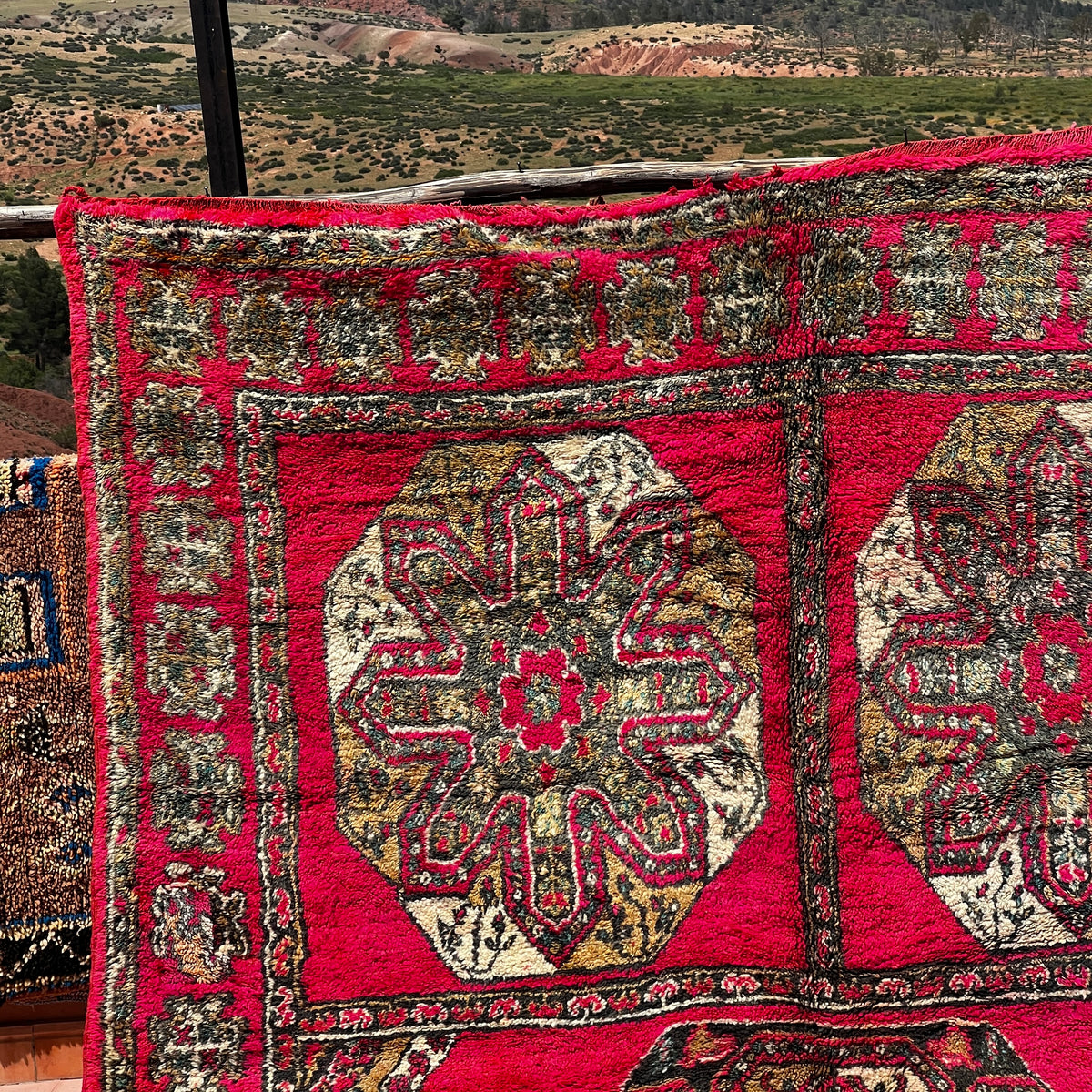 Pink Vintage Boujaad Rug 13 x 6.8ft