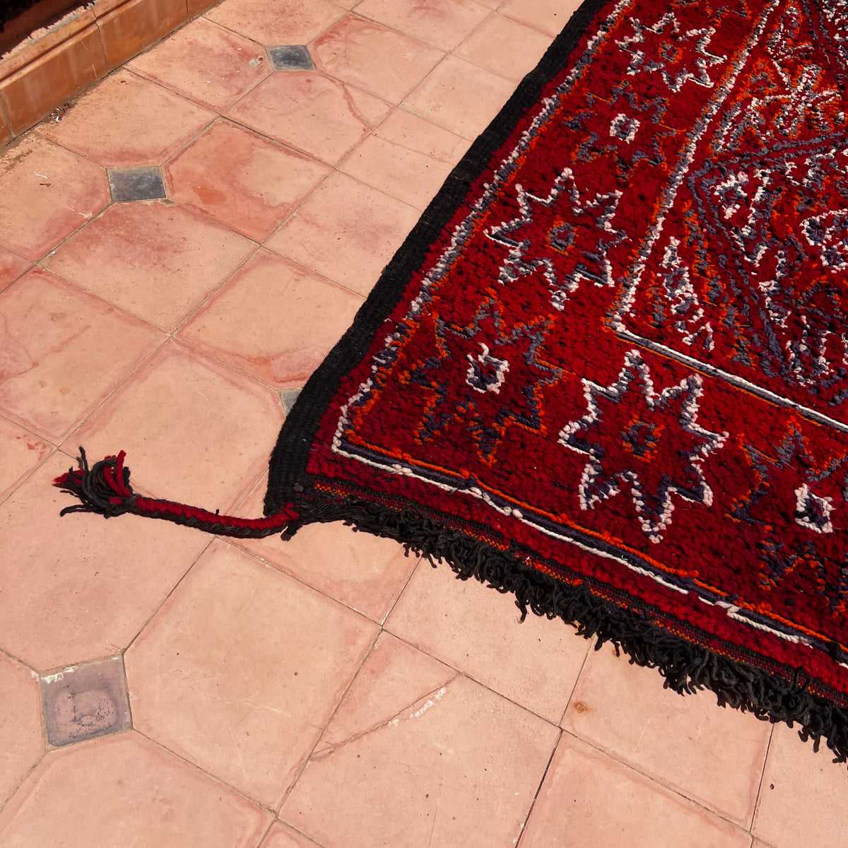 Vintage boujaad Rug 10.83 ft × 6.56 ft