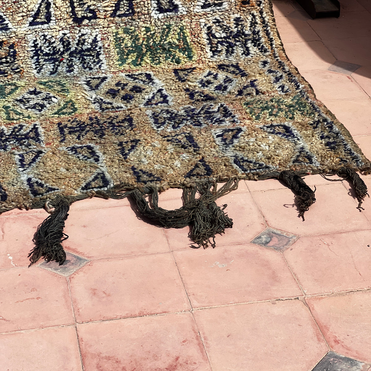 Vintage Beni Mguild Rug 7.87ft × 6.23ft