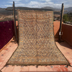 Vintage Beni Mguild Rug 10.17 ft × 6.07 ft