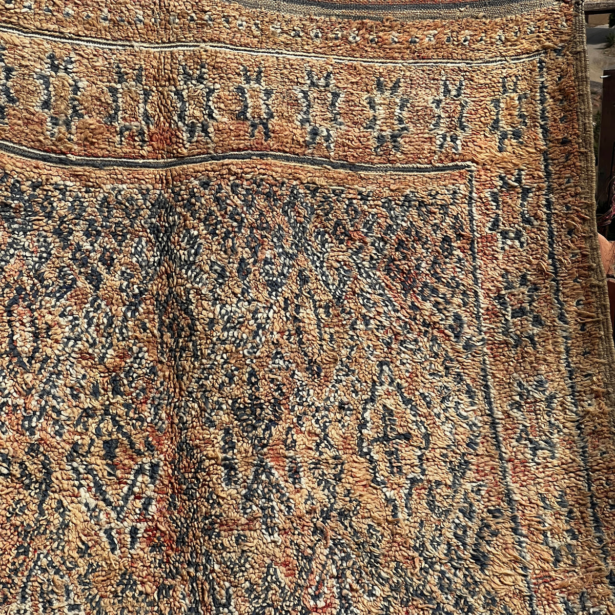 Vintage Beni Mguild Rug 10.83 ft × 6.23 ft