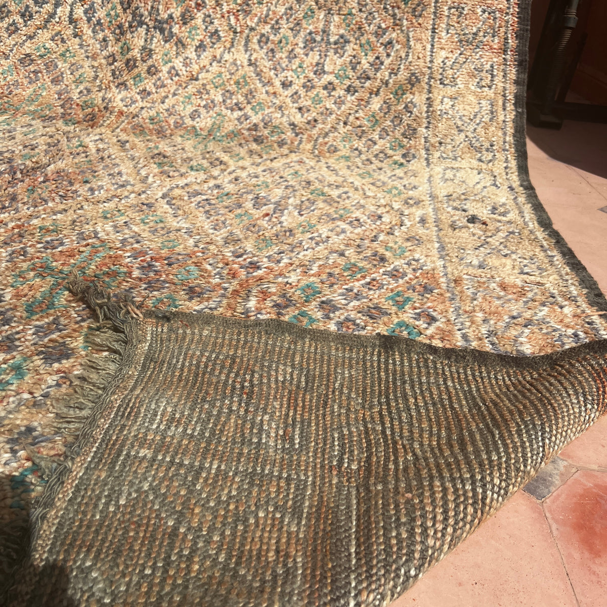Vintage Beni Mguild Rug 10.83 ft × 6.56 ft