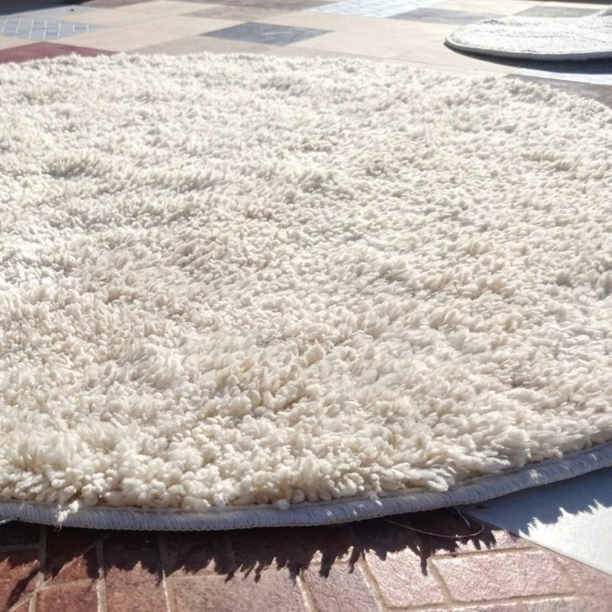 Moroccan rug Round Beni ouarain rug Handmade natural wool carpet custom size