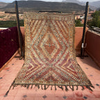 Vintage Beni Mguild Rug 10.17 ft × 6.07 ft