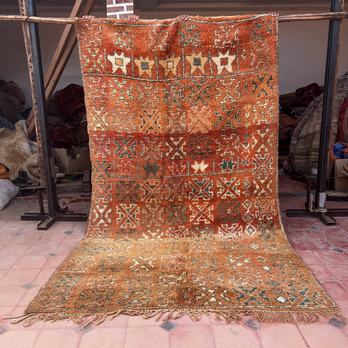 Vintage boujaad Rug 8.53 ft × 4.92 ft