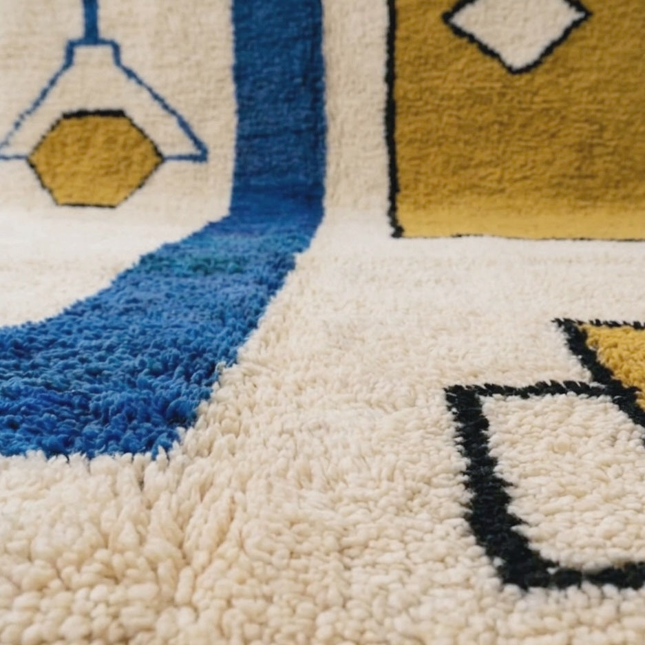 Moroccan rug, Custom Beni Ourain wool