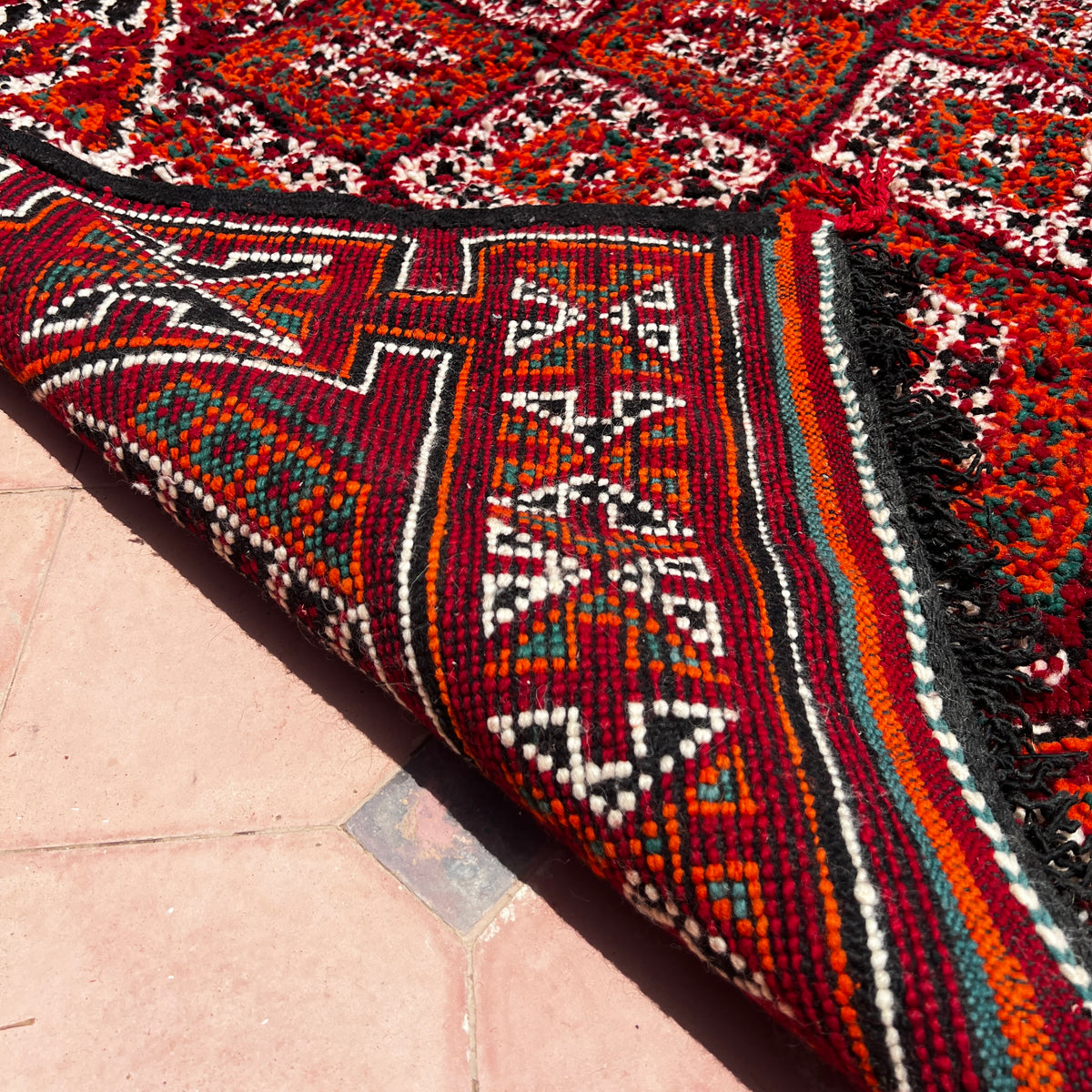Vintage boujaad Rug 10.83 ft × 6.23 ft