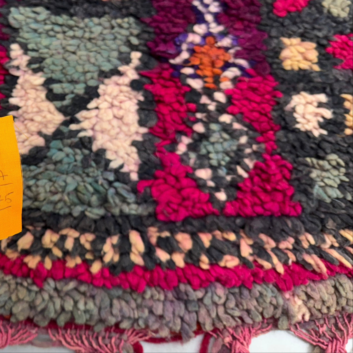 Vintage boujaad Rug 13 x 5,7 ft