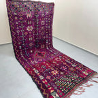 Vintage boujaad Rug 13 x 5,7 ft