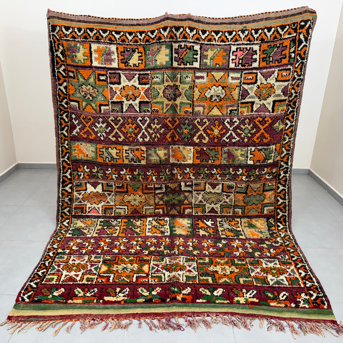 Vintage boujaad Rug  8,9 x 6,6 ft