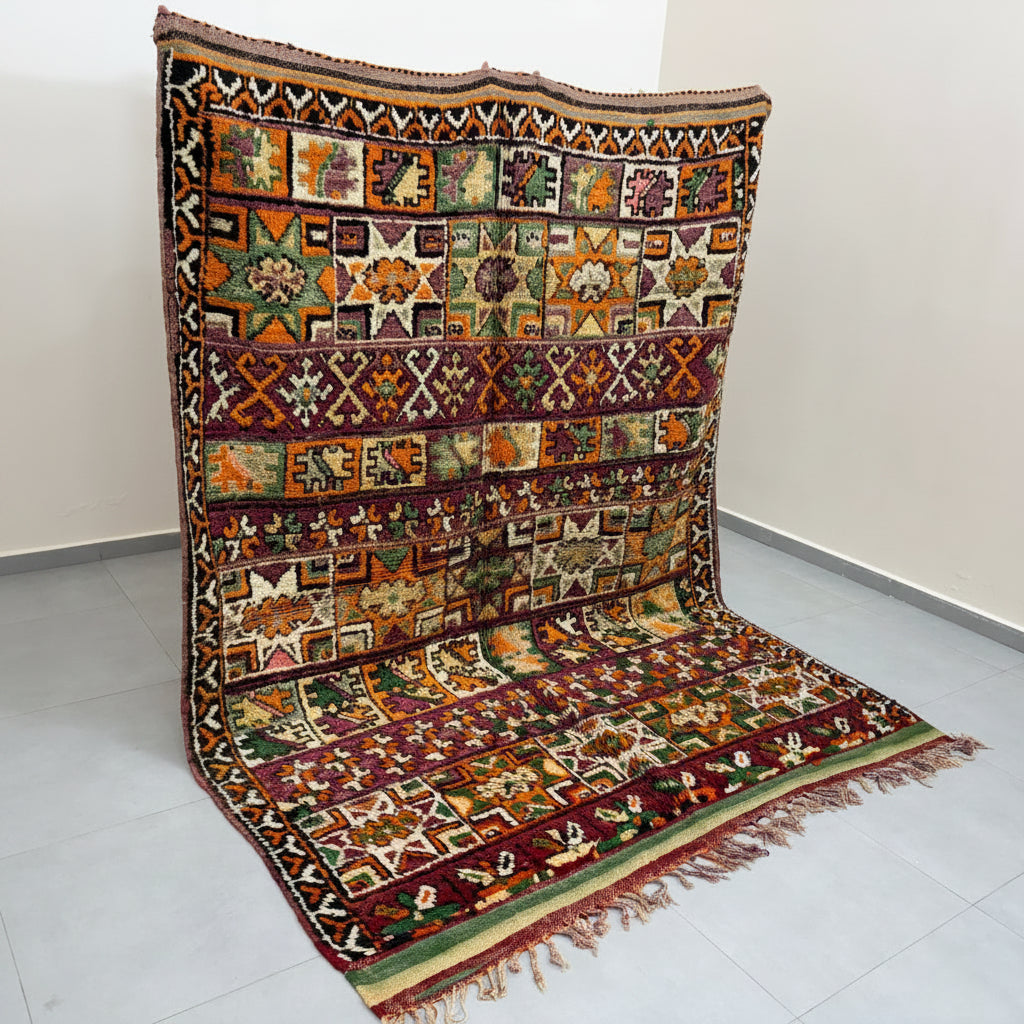 Vintage boujaad Rug  8,9 x 6,6 ft
