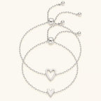 Avaria Amoura Matching Hearts Women's Bracelet Set