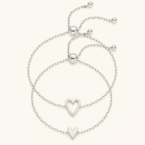Avaria Amoura Matching Hearts Women's Bracelet Set