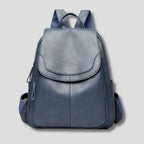Women's Anti-Theft Embossed Leather Backpack
