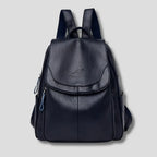 Women's Anti-Theft Embossed Leather Backpack