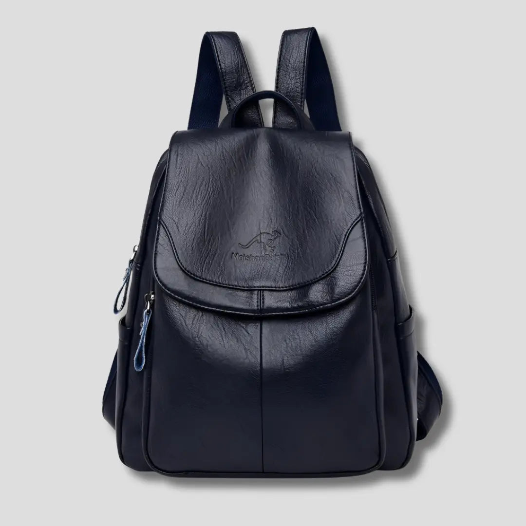Women's Anti-Theft Embossed Leather Backpack