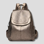 Women's Anti-Theft Embossed Leather Backpack