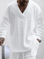 Athleisure Cable Men's Jacquard Set