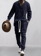Athleisure Cable Men's Jacquard Set