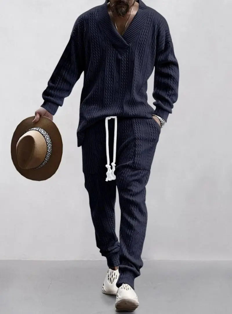 Athleisure Cable Men's Jacquard Set