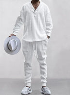 Athleisure Cable Men's Jacquard Set