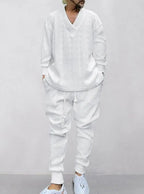 Athleisure Cable Men's Jacquard Set