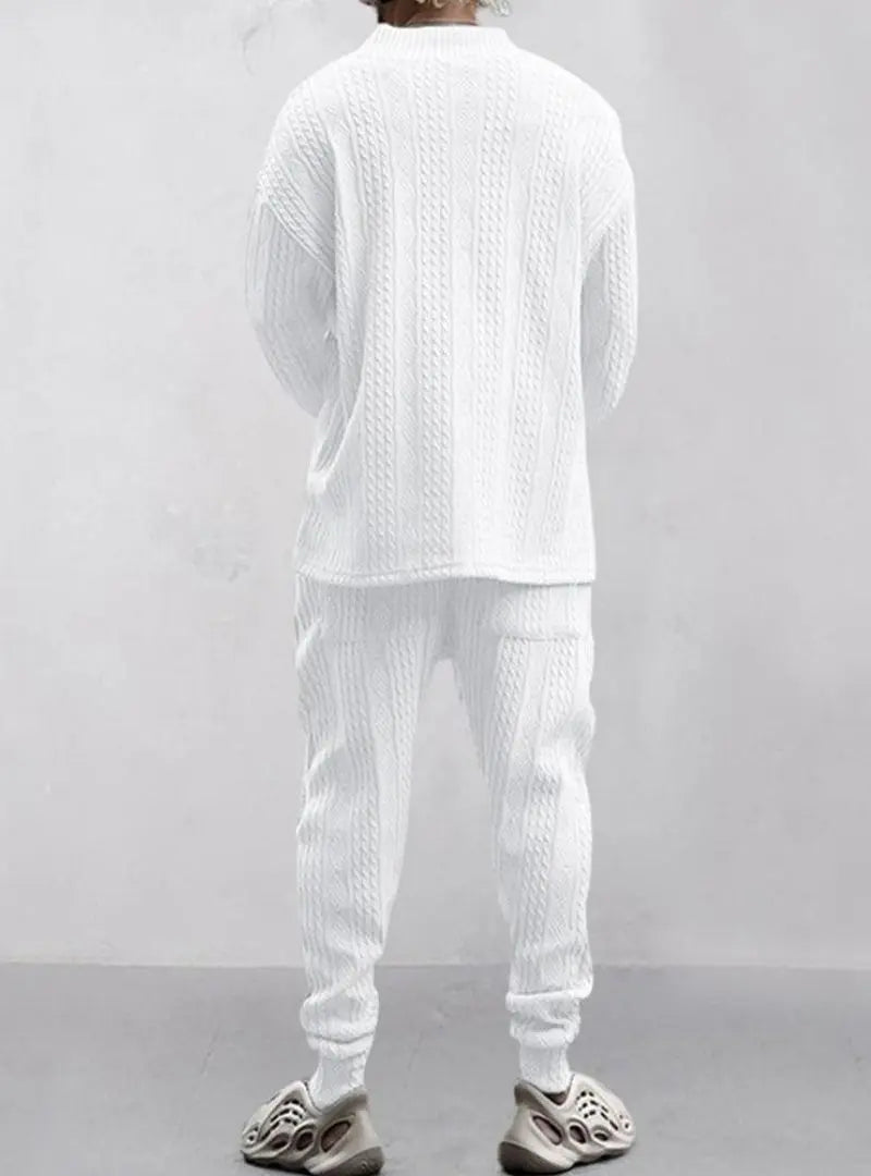 Athleisure Cable Men's Jacquard Set