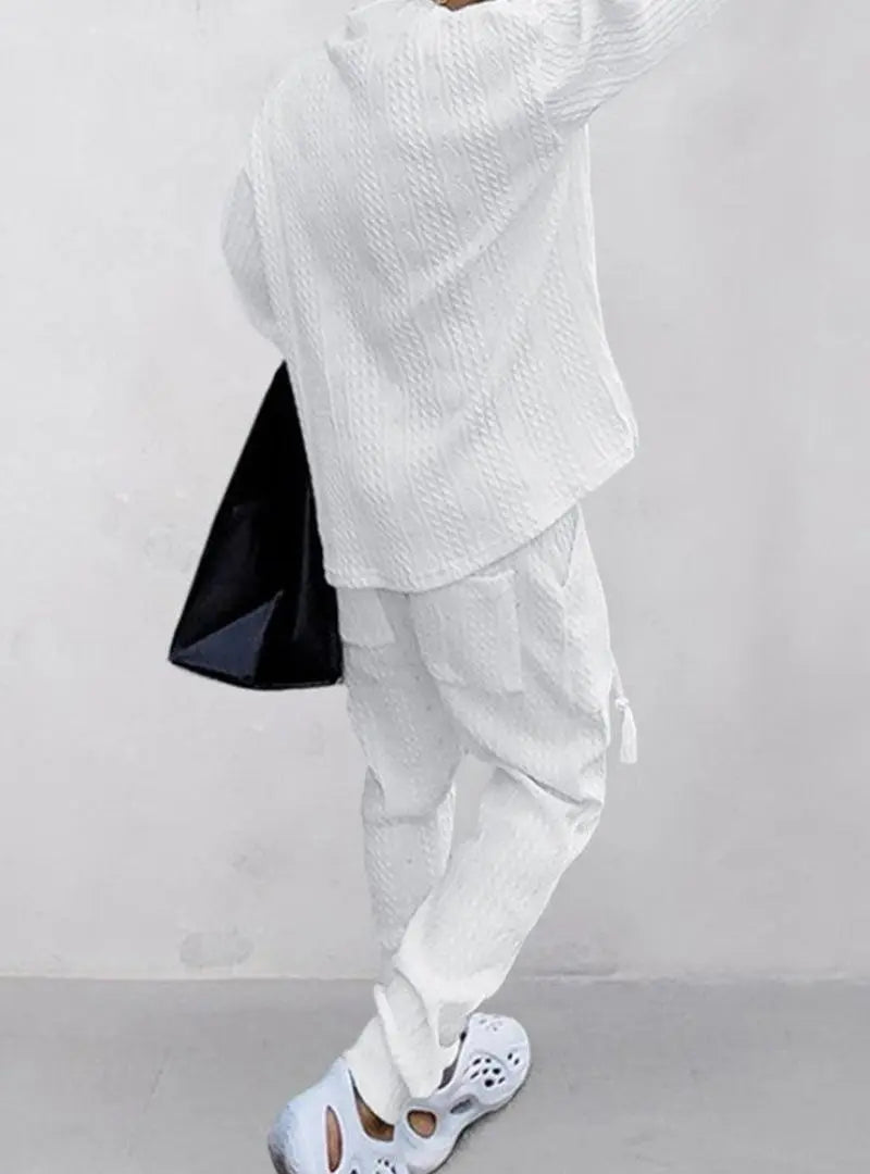 Athleisure Cable Men's Jacquard Set