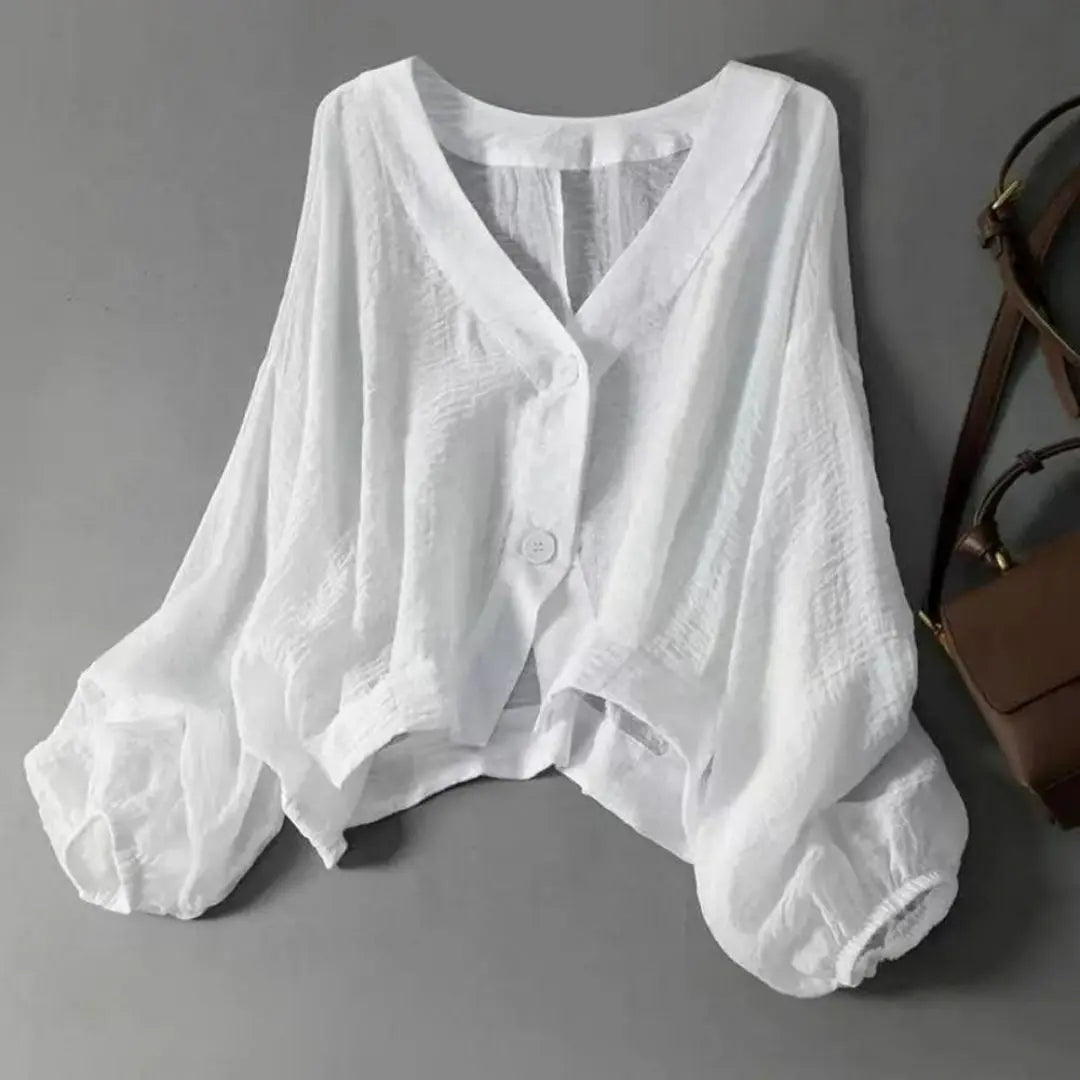 Aurora Women's Linen Blouse