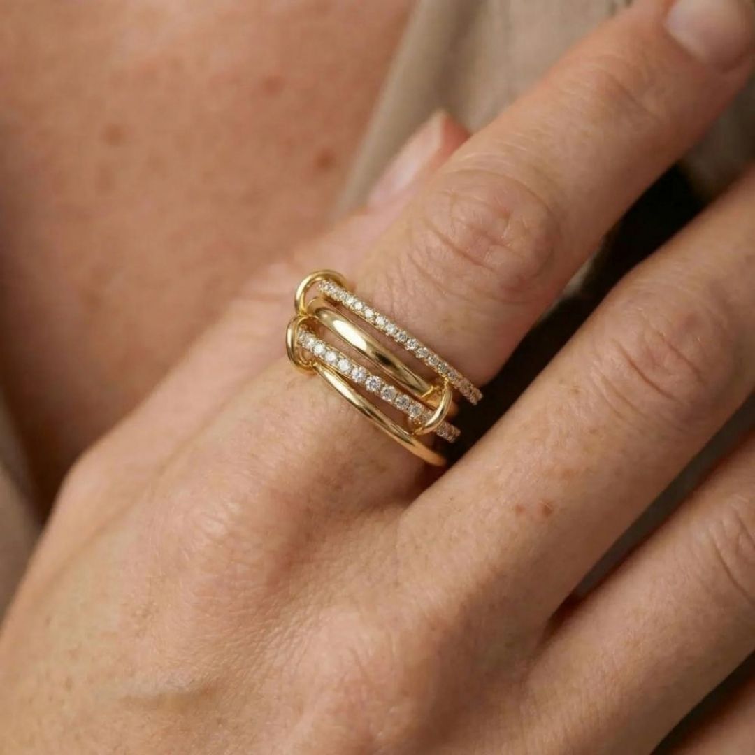Avaria Becca Stacked Diamond Women's Ring