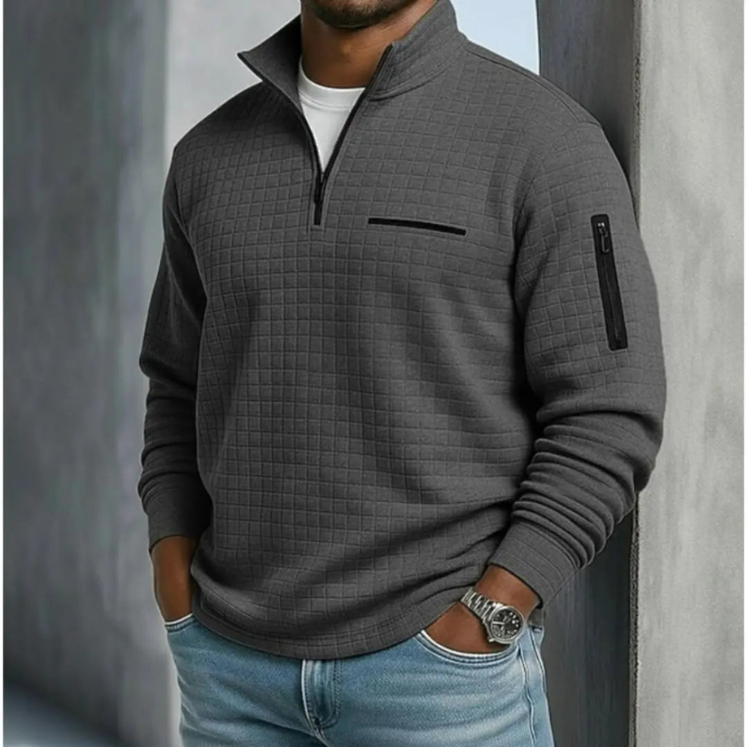 Beckham - Men's Casual Long Sleeve Waffle Shirts