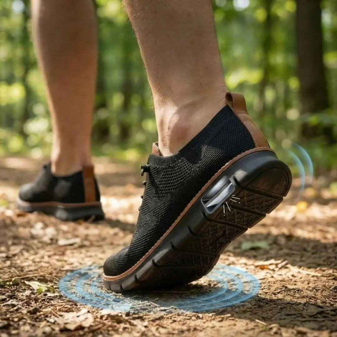 Comfofeet Ultra Comfy - Unisex Black Sole Healthy and Supportive Walking Shoes