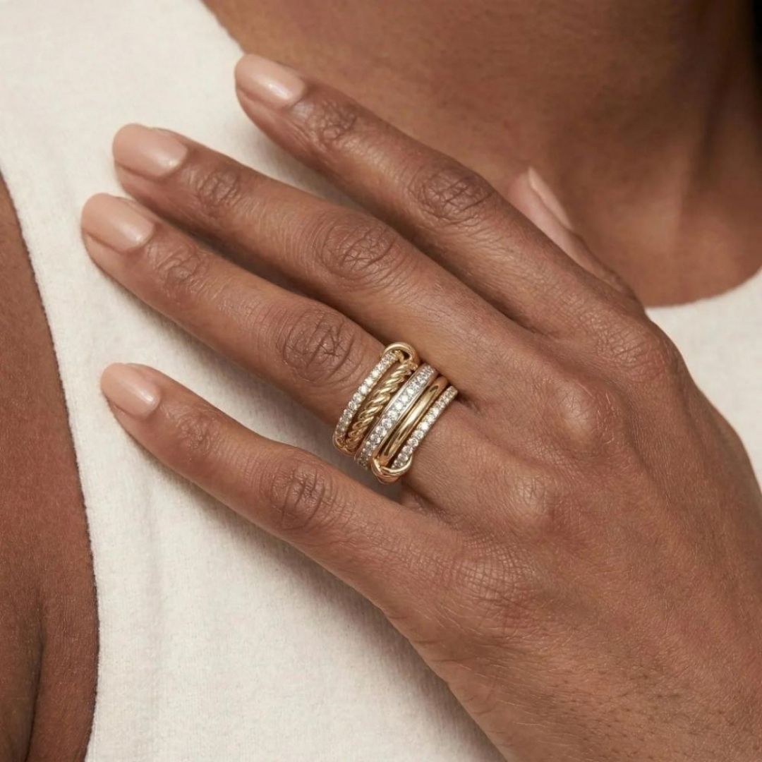 Avaria Blaise Stacked Diamond Women's Ring