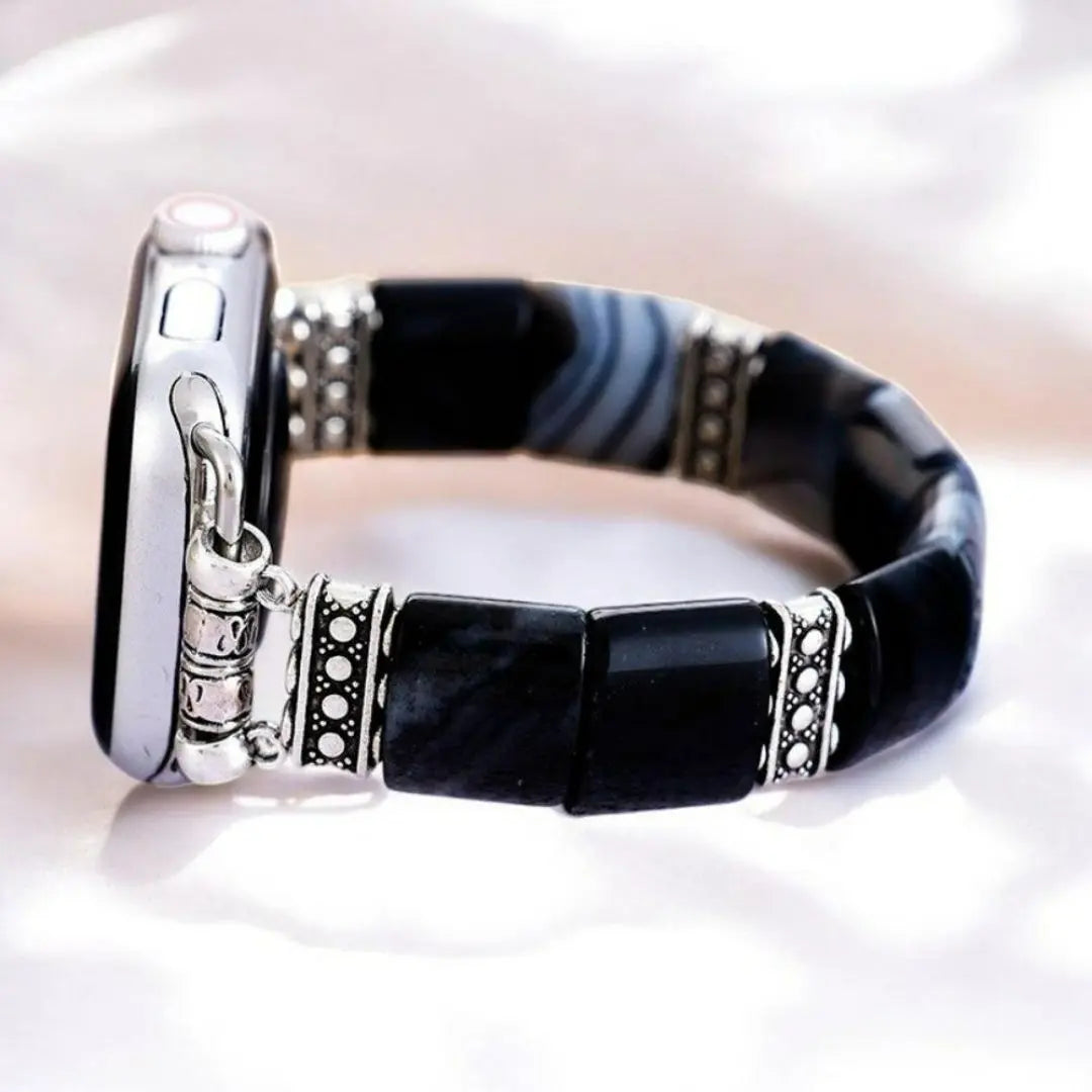 Bohemian Noir Stretch Watch Band
