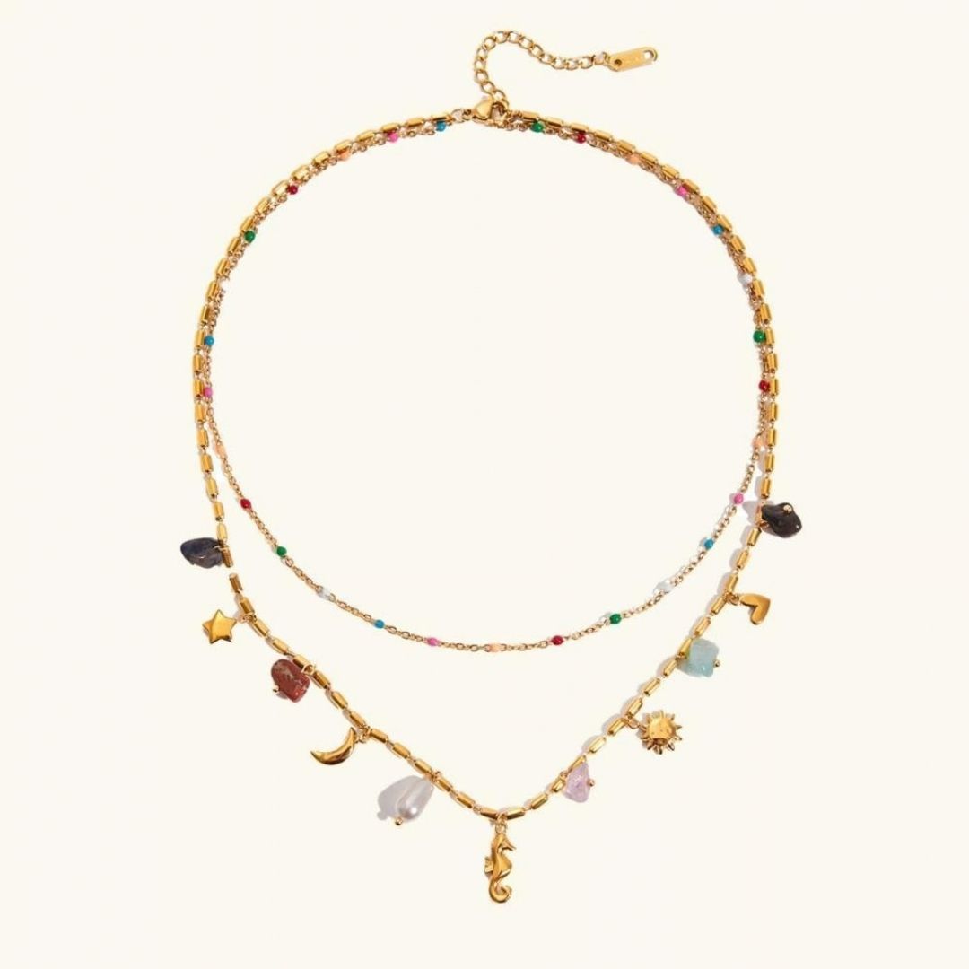 Avaria Cambria Coastal Charm Layered Women's Necklace