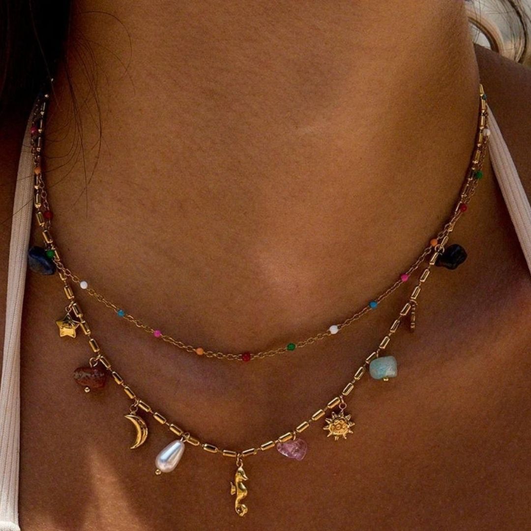 Avaria Cambria Coastal Charm Layered Women's Necklace