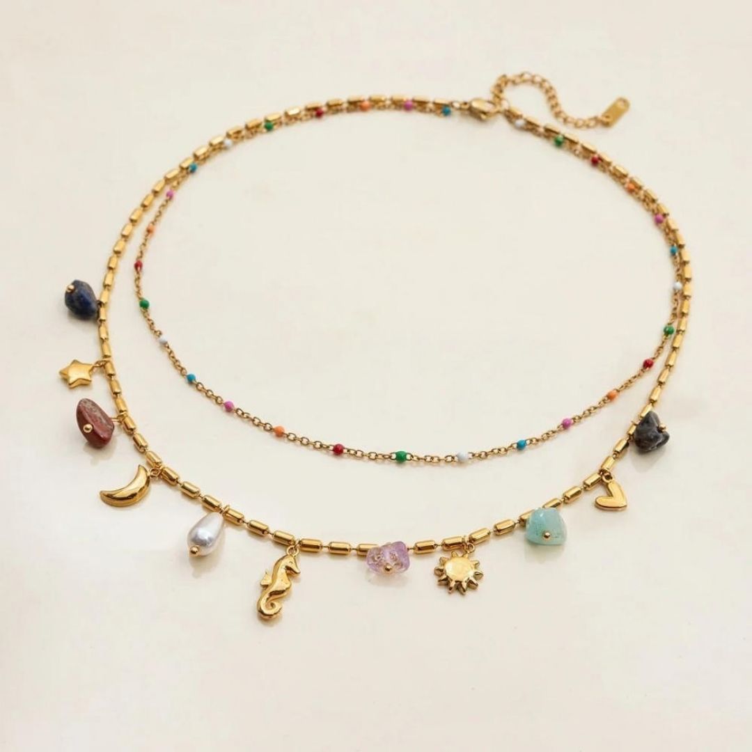 Avaria Cambria Coastal Charm Layered Women's Necklace