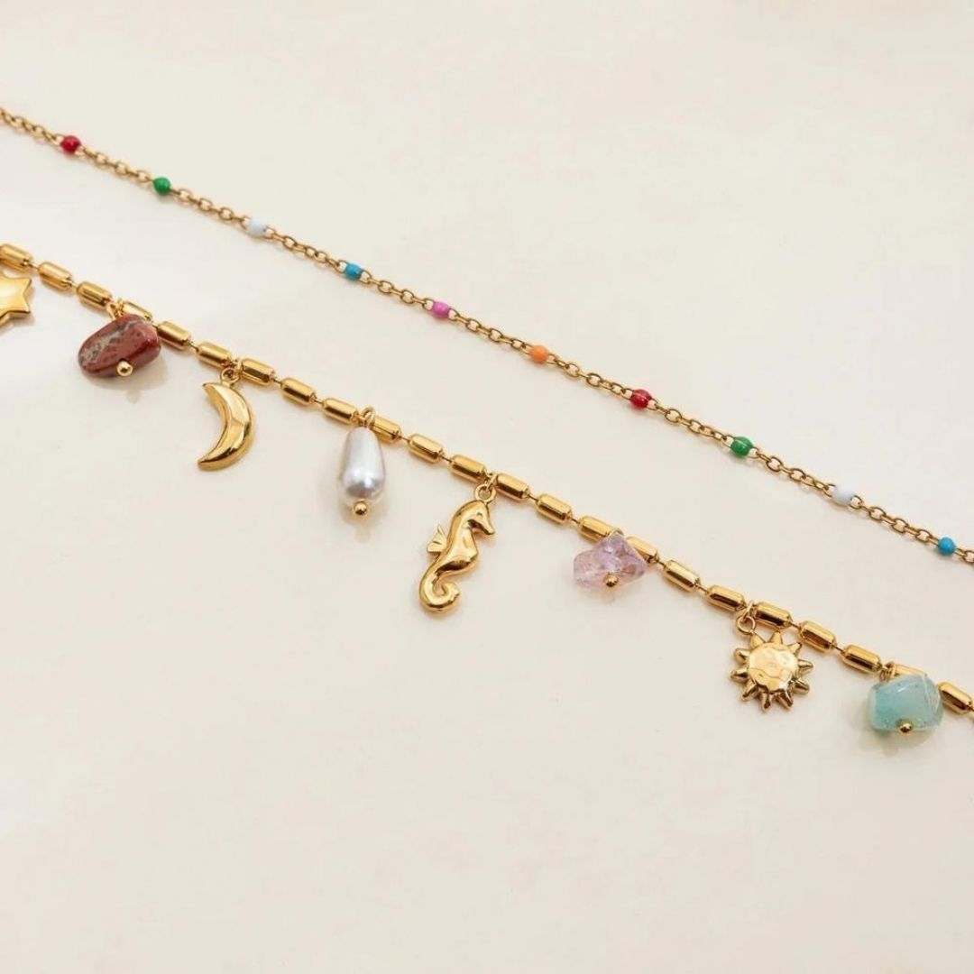 Avaria Cambria Coastal Charm Layered Women's Necklace