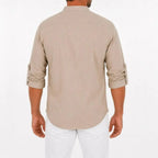 Caspian Men's Relaxed-Fit Lace-Up Shirt