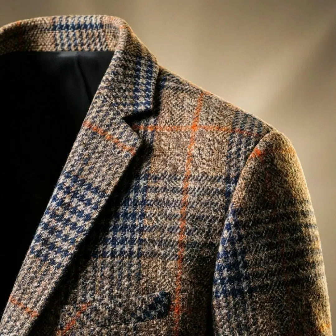 Charles Houndstooth Men's Wool Blazer