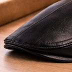 Men's Classic Leather Flat Cap