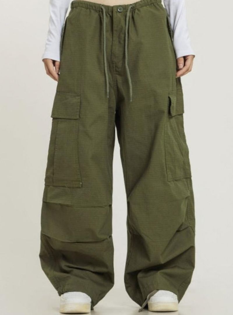 Ctb Women's Monochrome Baggy Cargo Pants - Harajuku Street Wear